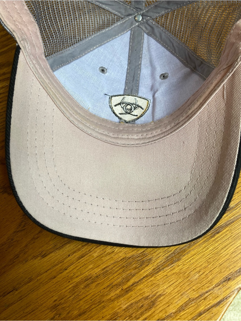 Ariat Men's Black & Yellow Logo Mesh Cap - Picture 6 of 8